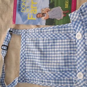 Blue Gingham Dorothy Pinafore Apron
